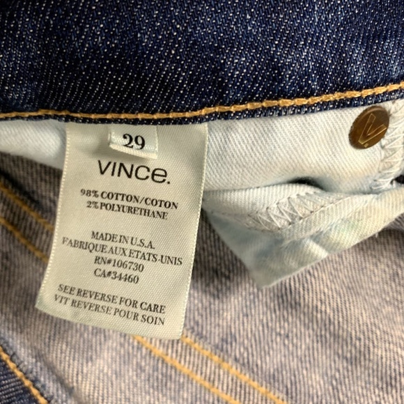 Vince Slim Skinny Leg Medium Wash Denim Jeans - Picture 6 of 6